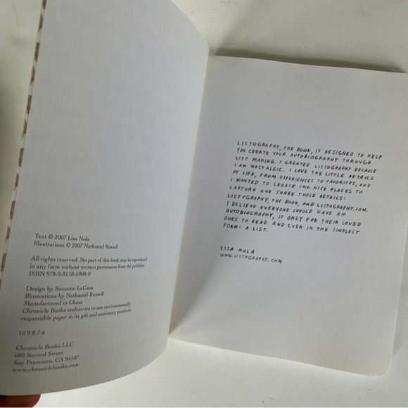 Listography Your Life in Lists Journal - Reflective Notebook - Picture 4 of 4